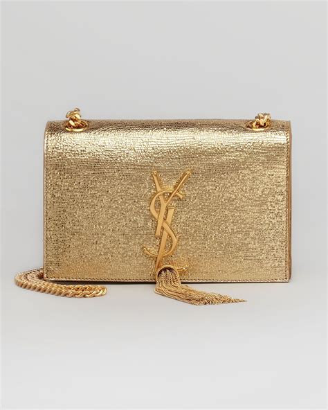 ysl gold crossbody bag